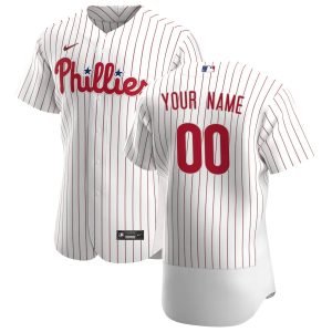 Impressive Philadelphia Phillies Custom Men's Nike White Home 2020 Authentic Player MLB Jersey