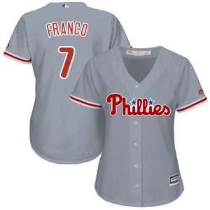 Impressive Phillies #7 Maikel Franco Grey Road Women's Stitched MLB Jersey Be among the first buyers Order now to enjoy top notch quality