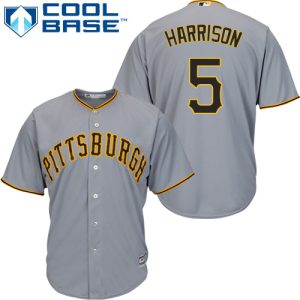 Impressive Pirates #5 Josh Harrison Grey Cool Base Stitched Youth MLB Jersey For a short time available Grab yours quickly to own a team jersey