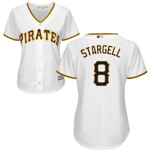 Impressive Pirates #8 Willie Stargell White Home Women's Stitched MLB Jersey Sports enthusiasts seize this opportunity Order now to feel the game excitement