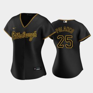 Impressive Pittsburgh Pirates #25 Gregory Polanco Game Women's Nike Alternate MLB Jersey   Black Be among the first buyers Order now to enjoy top notch quality