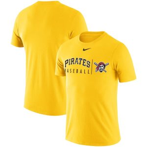 Impressive Pittsburgh Pirates Nike MLB Practice T Shirt Gold