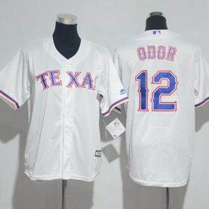 Impressive Rangers #12 Rougned Odor White Cool Base Stitched Youth MLB Jersey With high demand Don't miss out Order now to wear your team colors