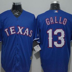Impressive Rangers #13 Joey Gallo Blue New Cool Base Stitched MLB Jersey