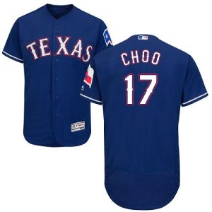 Impressive Rangers #17 Shin Soo Choo Blue Flexbase Authentic Collection Stitched MLB Jersey
