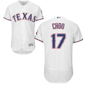 Impressive Rangers #17 Shin Soo Choo White Flexbase Authentic Collection Stitched MLB Jersey