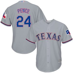 Impressive Rangers #24 Hunter Pence Grey Cool Base Stitched Youth MLB Jersey With high demand Don't miss out Order now to wear your team colors
