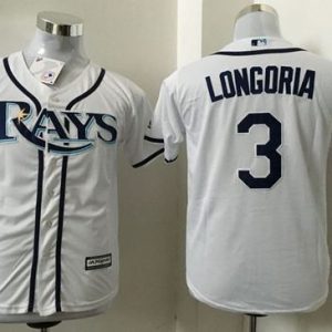 Impressive Rays #3 Evan Longoria White Cool Base Stitched Youth MLB Jersey Be among the first buyers Order now to enjoy top notch quality
