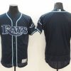 Impressive Rays Blank Dark Blue Flexbase Authentic Collection Stitched MLB Jersey