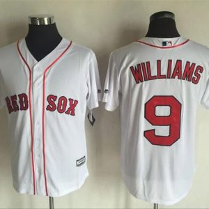 Impressive Red Sox #9 Ted Williams White New Cool Base 2018 World Series Champions Stitched MLB Jersey