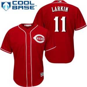 Impressive Reds #11 Barry Larkin Red Cool Base Stitched Youth MLB Jersey Collectors this is a must have Add it to your collection by ordering
