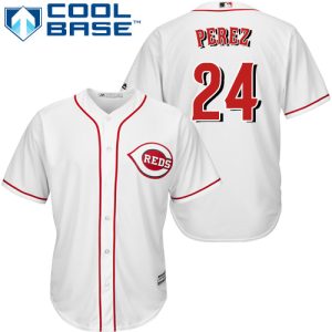 Impressive Reds #24 Tony Perez White Cool Base Stitched Youth MLB Jersey Collectors this is a must have Add it to your collection by ordering