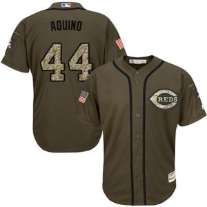 Impressive Reds #44 Aristides Aquino Green Salute to Service Stitched Youth MLB Jersey Be among the first buyers Order now to enjoy top notch quality