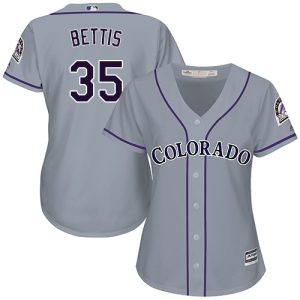 Impressive Rockies #35 Chad Bettis Grey Road Women's Stitched MLB Jersey Sports enthusiasts seize this opportunity Order now to feel the game excitement