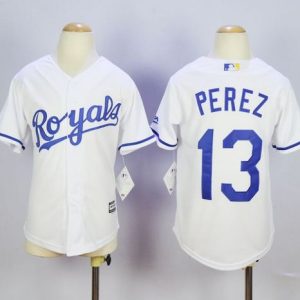 Impressive Royals #13 Salvador Perez White Cool Base Stitched Youth MLB Jersey Hurry Exclusive offer Place your order immediately for a great jersey
