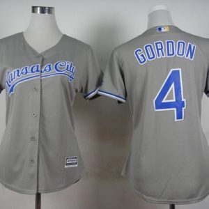 Impressive Royals #4 Alex Gordon Grey Road Women's Stitched MLB Jersey Hurry Exclusive offer Place your order immediately for a great jersey