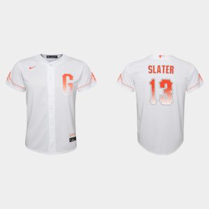 Impressive San Francisco Giants #13 Austin Slater Youth 2021 City Connect White Jersey Sports fans this is your chance Order soon to be part of the action