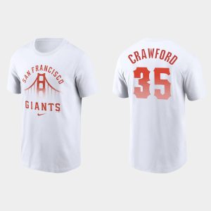 Impressive San Francisco Giants #35 Brandon Crawford Men's 2021 City Connect Graphic White T shirt Be among the first buyers Order now to enjoy top notch quality