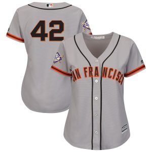 Impressive San Francisco Giants #42 Majestic Women's 2019 Jackie Robinson Day Official Cool Base Jersey Gray Be among the first buyers Order now to enjoy top notch quality