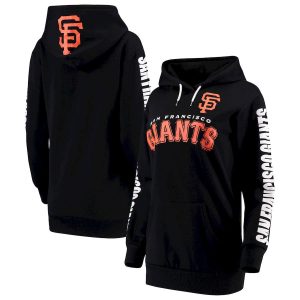 Impressive San Francisco Giants G III 4Her by Carl Banks Women's Extra Innings Pullover Hoodie Black