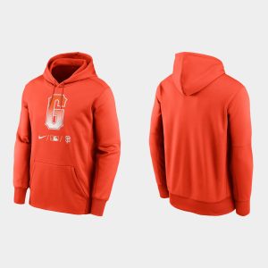 Impressive San Francisco Giants Men's 2021 City Connect Therma Pullover Orange Hoodie