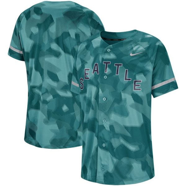 Impressive Seattle Mariners Nike Camo Jersey Aqua