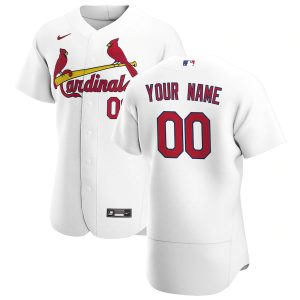 Impressive St. Louis Cardinals Custom Men's Nike White Home 2020 Authentic Player MLB Jersey