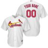 Impressive St. Louis Cardinals Majestic Cool Base Custom Jersey White