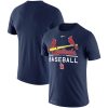 Impressive St. Louis Cardinals Nike Practice Performance T Shirt Navy