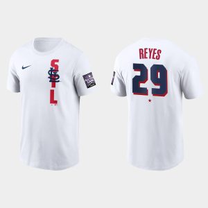 Impressive St.Louis Cardinals #29 Alex Reyes Men's 2021 MLB All Star Game Wordmark White T Shirt For a short time available Grab yours quickly to own a team jersey