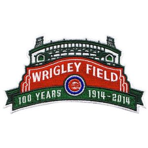 Impressive Stitched 2014 Chicago Cubs Wrigley Field's 100th Anniversary MLB Season Jersey Sleeve Patch