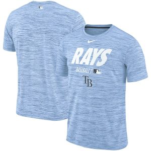 Impressive Tampa Bay Rays Nike Authentic Collection Velocity Team Issue Performance T Shirt Light Blue