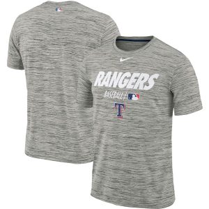 Impressive Texas Rangers Nike Authentic Collection Velocity Team Issue Performance T Shirt Gray