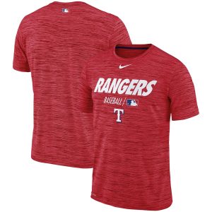 Impressive Texas Rangers Nike Authentic Collection Velocity Team Issue Performance T Shirt Red