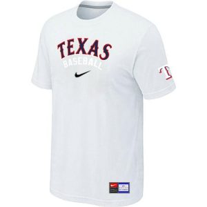 Impressive Texas Rangers Nike Short Sleeve Practice MLB T Shirt White