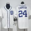 Impressive Tigers #24 Miguel Cabrera White Cool Base Stitched Youth MLB Jersey Limited stock Order now to show your love for your team