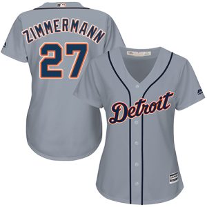 Impressive Tigers #27 Jordan Zimmermann Grey Road Women's Stitched MLB Jersey Be among the first buyers Order now to enjoy top notch quality