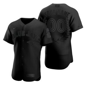 Impressive Toronto Blue Jays Custom Men's Nike Black MLB MVP Limited Player Edition Jersey