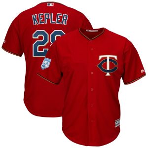 Impressive Twins #26 Max Kepler Red 2019 Spring Training Cool Base Stitched MLB Jersey
