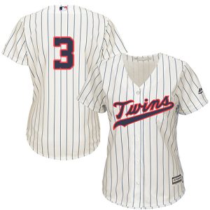 Impressive Twins #3 Harmon Killebrew Cream Strip Alternate Women's Stitched MLB Jersey Sports fans this is your chance Order soon to be part of the action