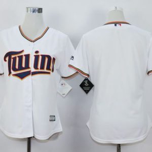 Impressive Twins Blank White Home Women's Stitched MLB Jersey Retailers boost your inventory Order now to meet customer demand