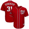 Impressive Washington Nationals #31 Max Scherzer Majestic 2019 World Series Champions Alternate Big & Tall Cool Base Player Jersey Red