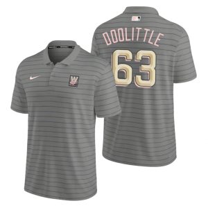 Impressive Washington Nationals #63 Sean Doolittle Men's Nike 2022 City Connect Gray Franchise Polo For a short time available Grab yours quickly to own a team jersey