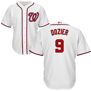 Impressive Washington Nationals #9 Brian Dozier Cool Base White Stitched MLB Jersey