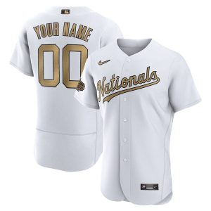 Impressive Washington Nationals Custom Men's Nike White 2022 MLB All Star Game Authentic Jersey