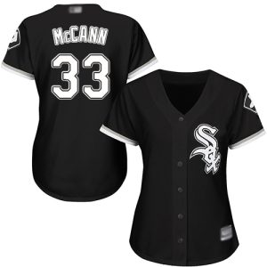 Impressive White Sox #33 James McCann Black Alternate Women's Stitched MLB Jersey Sports fans this is your chance Order soon to be part of the action