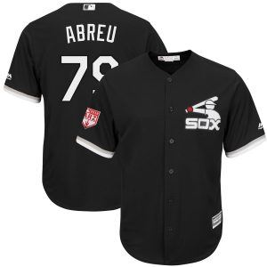 Impressive White Sox #79 Jose Abreu Black 2019 Spring Training Cool Base Stitched MLB Jersey