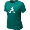 Impressive Women's Atlanta Braves Heathered Nike Light Green Blended T Shirt