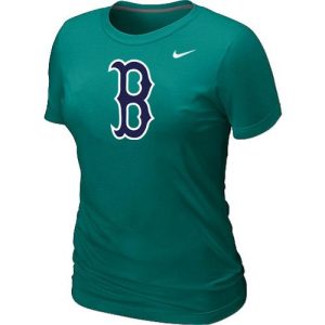 Impressive Women's MLB Boston Red Sox Heathered Nike Blended T Shirt Light Green
