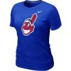 Impressive Women's MLB Cleveland Guardians Heathered Nike Blended T Shirt Blue Collectors this is a must have Add it to your collection by ordering